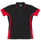 Ramo-Ramo Ladies Contrast Polo-Black/Red / 8-Uniform Wholesalers - 2