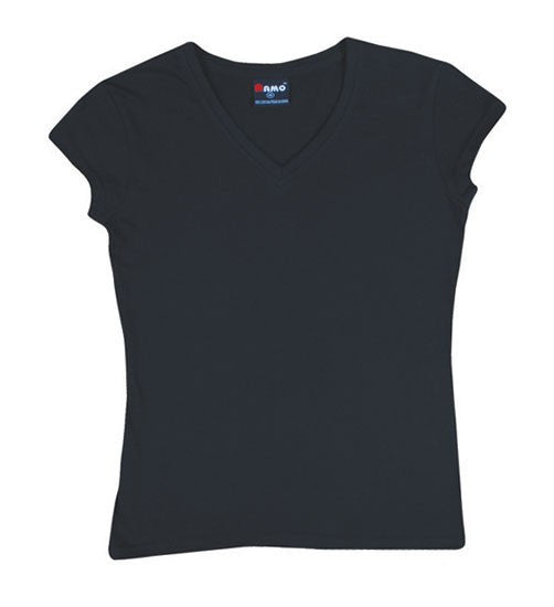 Ramo-Ramo Ladies V Neck-Black / 8-Uniform Wholesalers - 3