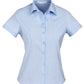 Biz Collection-Biz Collection Ladies Chevron Short Sleeve Shirt-Blue / 6-Corporate Apparel Online - 2