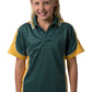 Be Seen-Be Seen Kids Polo Shirt With Striped Collar 2nd( 15 Color )-Bottle-Gold-White / 6-Uniform Wholesalers - 1