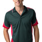 Be Seen-Be Seen Men's Polo Shirt With Striped Collar 2nd( 8 Color )-Bottle-Red-White / XS-Uniform Wholesalers - 2