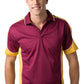 Be Seen-Be Seen Men's Polo Shirt With Striped Collar 2nd( 8 Color )-Burgundy-Gold-White / XS-Uniform Wholesalers - 3