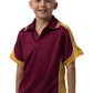 Be Seen-Be Seen Kids Polo Shirt With Striped Collar 2nd( 15 Color )-Burgundy-Gold-White / 6-Uniform Wholesalers - 3