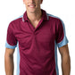 Be Seen-Be Seen Men's Polo Shirt With Striped Collar 2nd( 8 Color )-Burgundy-Sky-White / XS-Uniform Wholesalers - 5