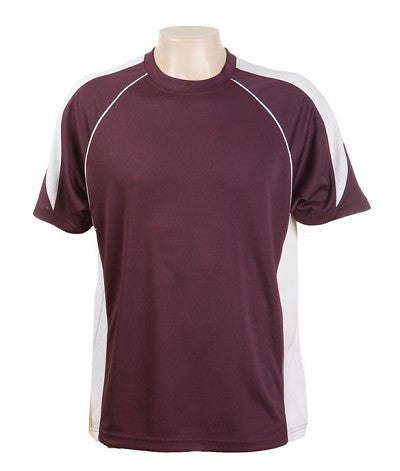 Australian Spirit-Aus Spirt Olympikool Tees 1st ( 10 Colour )-Burgundy / White / S-Uniform Wholesalers - 10