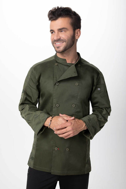 Chef Works Mojave Men's Chef Jacket- Green (CBN01)