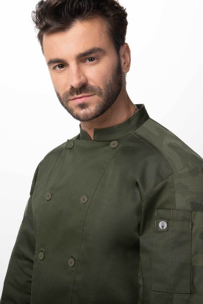 Chef Works Mojave Men's Chef Jacket- Green (CBN01)