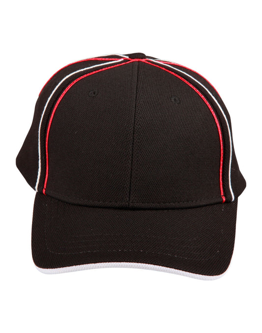 Winning Spirit Tri-Colour Pique Mesh Cap (CH76)