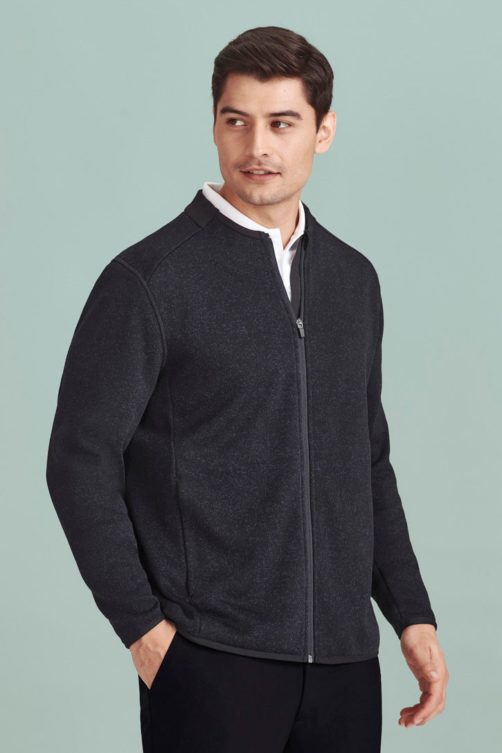 Biz Care Nova Mens Knit Jacket-(CO342MJ)