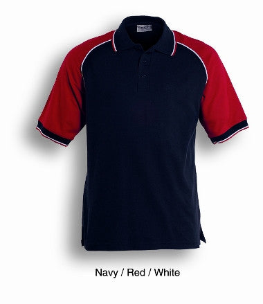 Bocini Adults Three Tone Polo-(CP0360)