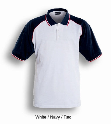 Bocini Adults Three Tone Polo-(CP0360)