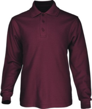 Bocini Mens Long Sleeve Basic Polo-(CP1401)