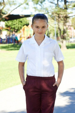 Bocini Girls Short Sleeve School Shirts-(CS1308)