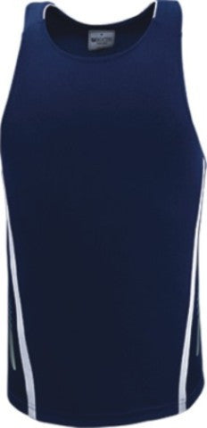 Bocini Adults Reflective Contrast Sports Singlet-(CT1451)