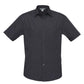 Biz Collection-Biz Collection Mens Bondi Short Sleeve Shirt-Charcoal / XS-Corporate Apparel Online - 4