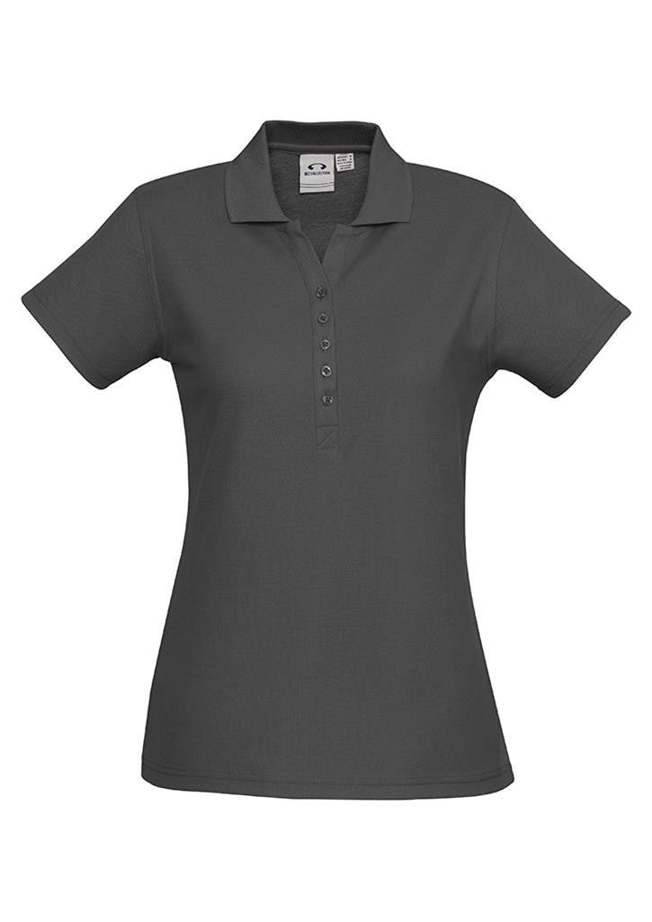 Biz Collection-Biz Collection Ladies Crew Polo(1st 10 Colours)-Charcoal / 8-Uniform Wholesalers - 11