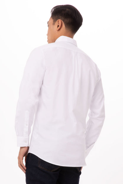 Chef Works Oxford Men's Dress Shirt-White (D500)