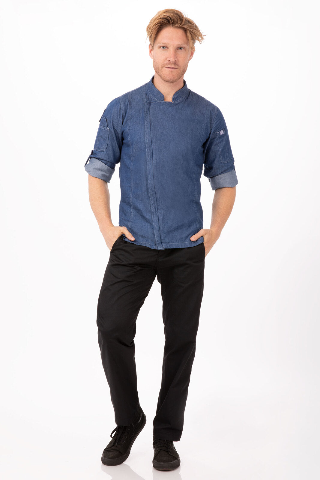 Chef Works Gramercy Denim Chef Jacket-(EXDZ001)