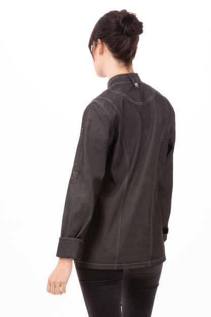 Chef Works Gramercy Ladies Denim Chef Jacket-(EXWDZ002)