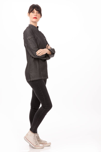Chef Works Gramercy Ladies Denim Chef Jacket-(EXWDZ002)