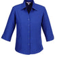 Biz Collection-Biz Collection Ladies Plain Oasis Shirt-3/4 Sleeve-Electric Blue / 6-Uniform Wholesalers - 5