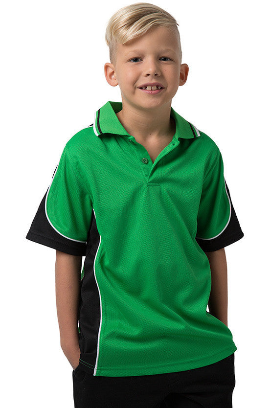Be Seen Kids Polo Shirt With Striped Collar 2nd( 10 Color ) (BSP16K)