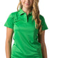 Be Seen-Be Seen Ladies Polo Shirt With Contrast-Emerald / 8-Uniform Wholesalers - 6