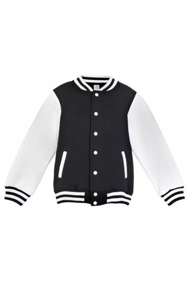 Ramo-Ramo Babies Varsity Jacket-00 / Black/White-Uniform Wholesalers - 5