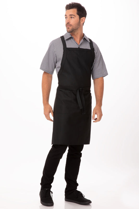 Chef Works Cross-back Bib Apron - (F35)