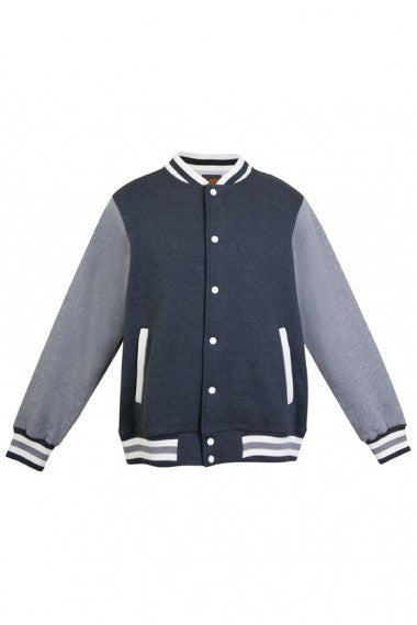 Ramo-Ramo Mens Varsity Jacket-XS/16 / Darl Marl / Grey Marl-Uniform Wholesalers - 4