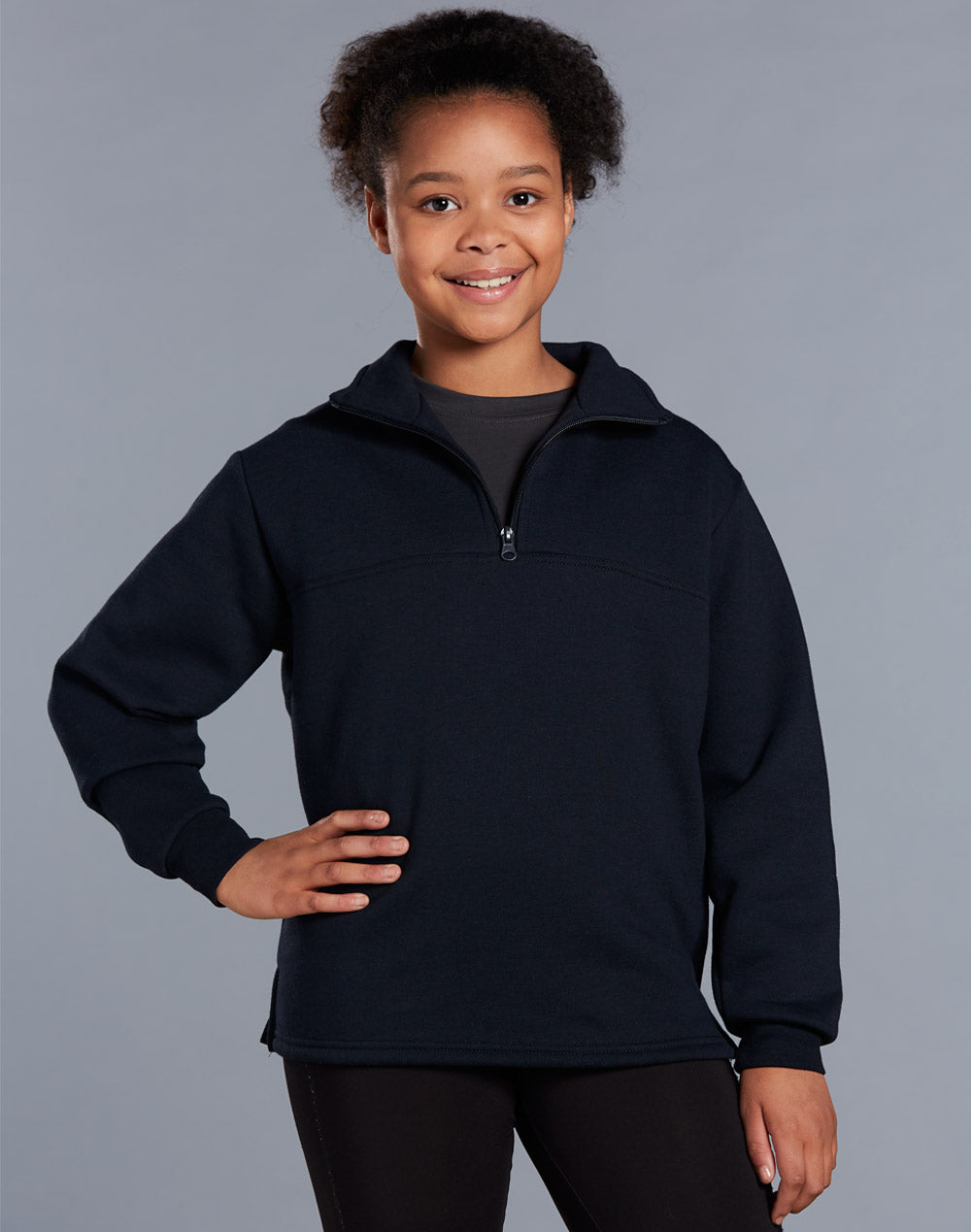 Winnong Spirit Falcon Kids 1/2 Zip Fleecy Sweat Top (FL02K)