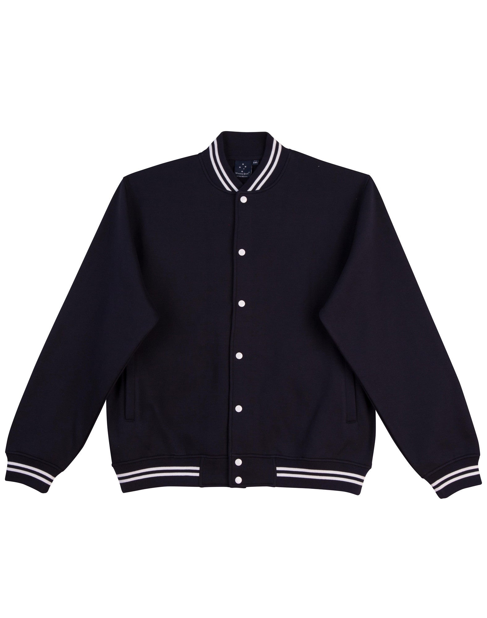 Fleece varsity jacket wholesale top