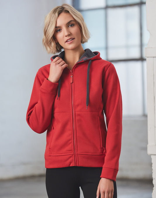 Winning Spirit Women's Full Zip Contrast Bonded Fleece Hoodie (FL18)