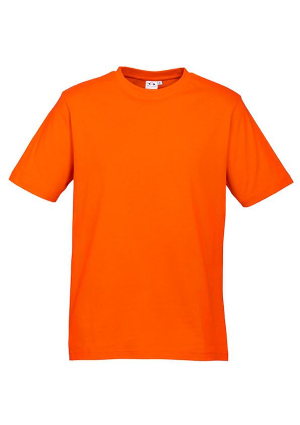 Biz Collection-Biz Collection Mens Ice Tee 2nd  ( 10 Colour )-Fluro Orange / S-Uniform Wholesalers - 10