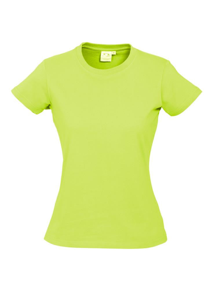 Biz Collection-Biz Collection Ladies Ice Tee 2nd  ( 10 Colour )-Fluoro Yellow/Lime / 6-Uniform Wholesalers - 9