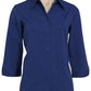 Biz Collection-Biz Collection Ladies Manhattan 3/4 Sleeve Shirt-French Blue / White / 6-Corporate Apparel Online - 5