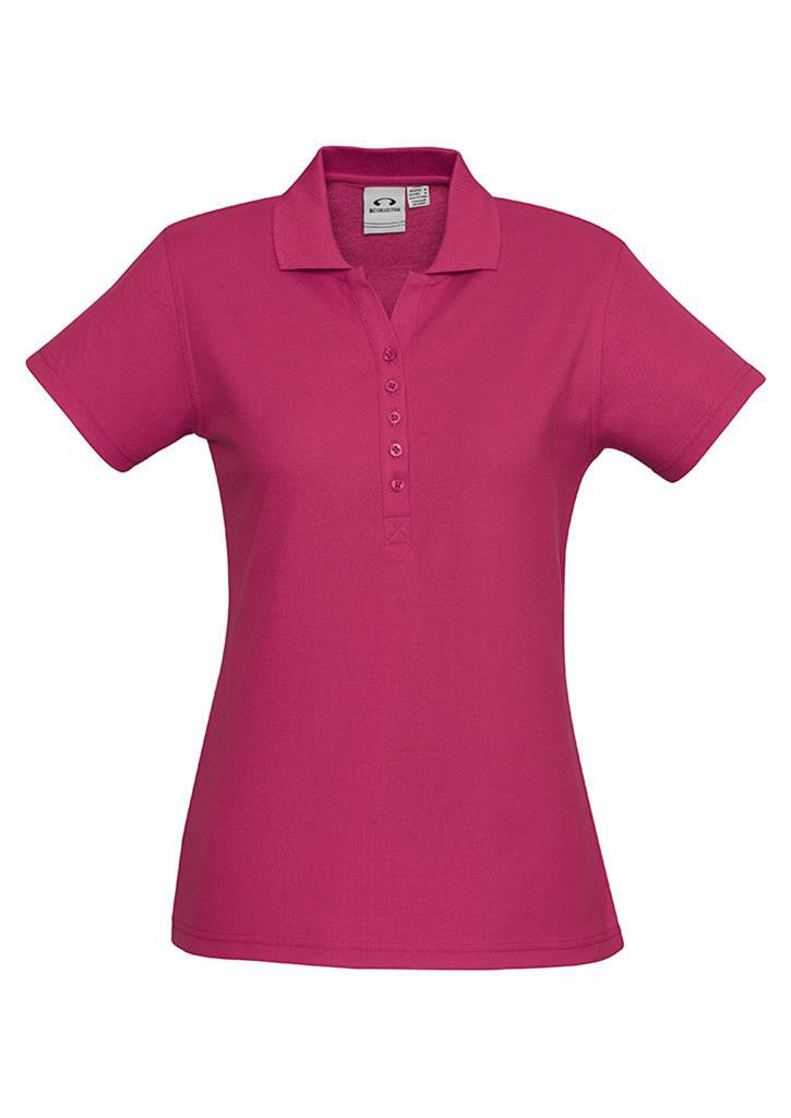 Biz Collection-Biz Collection Ladies Crew Polo(1st 10 Colours)-Fuchsia / 8-Uniform Wholesalers - 8