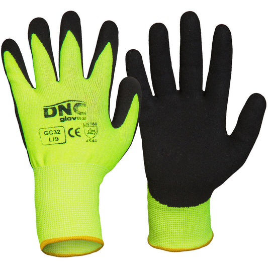 DNC HiVis Cut5 - Nitrile Sandy Shinish (GC32)