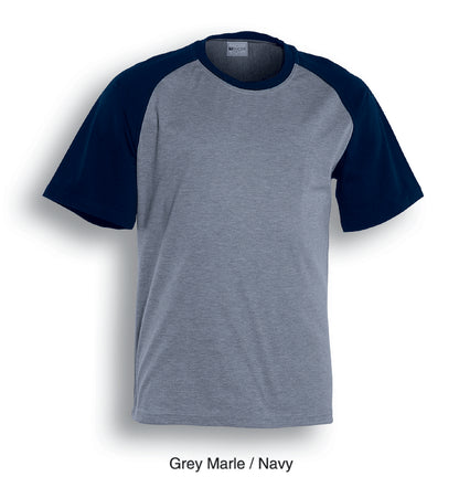 Bocini Adults Raglan Sleeve Tee-(CT0332)