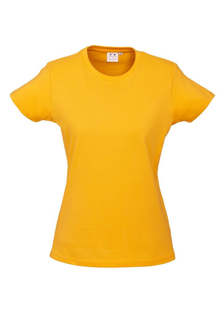 Biz Collection-Biz Collection Ladies Ice Tee 1st ( 10 Colour )-Gold / 6-Uniform Wholesalers - 7