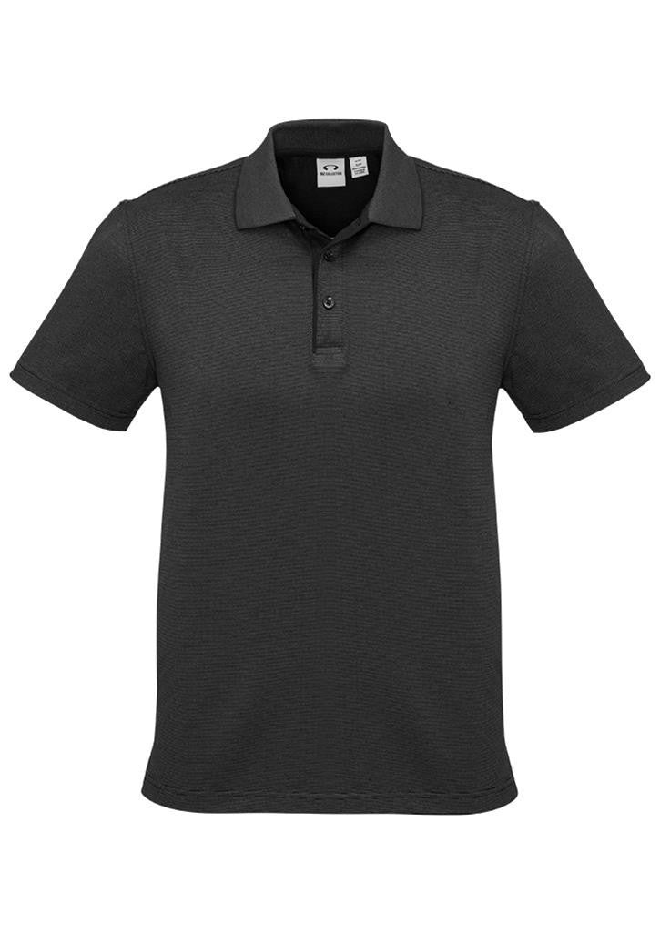 Biz Collection-Biz Collection Mens Shadow Polo-Graphite Black / S-Uniform Wholesalers - 3