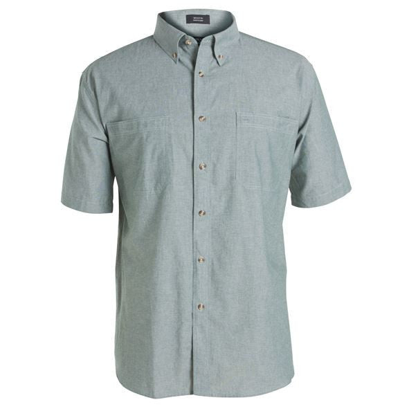 JB's Wear-JB's Cotton Chambray Shirt-S / Chambray Green S/S-Uniform Wholesalers - 8