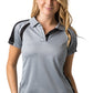 Be Seen-Be Seen Ladies Polo Shirt With Contrast Sleeve Edge Piping 1st( 8 Color )-Grey-Black-White / 8-Uniform Wholesalers - 8