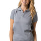 Be Seen-Be Seen Ladies Polo Shirt With Contrast Piping-Grey / 8-Uniform Wholesalers - 6