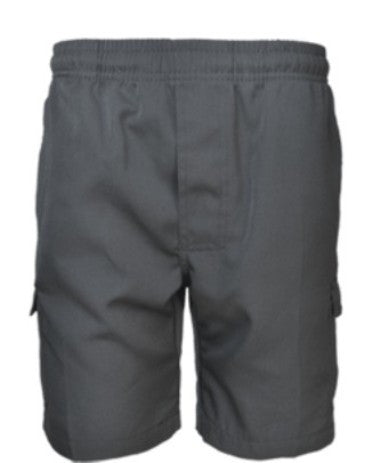 Boys grey cargo shorts clearance