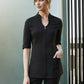 Biz Collection-Biz Collection Bliss Zip Front Tunic--Uniform Wholesalers - 1