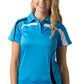 Be Seen-Be Seen Ladies Polo Shirt With Contrast-Hawaiian Blue-Black-White / 8-Uniform Wholesalers - 9