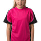 Be Seen-Be Seen Kids Short Sleeve T-shirt-Hot Pink-Black-White / 6-Uniform Wholesalers - 4