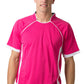 Be Seen-Be Seen Men's Polo Shirt With Pique Knit Body And Contrast 1st( 7 Color )-Hot Pink-White-Black / XS-Uniform Wholesalers - 6