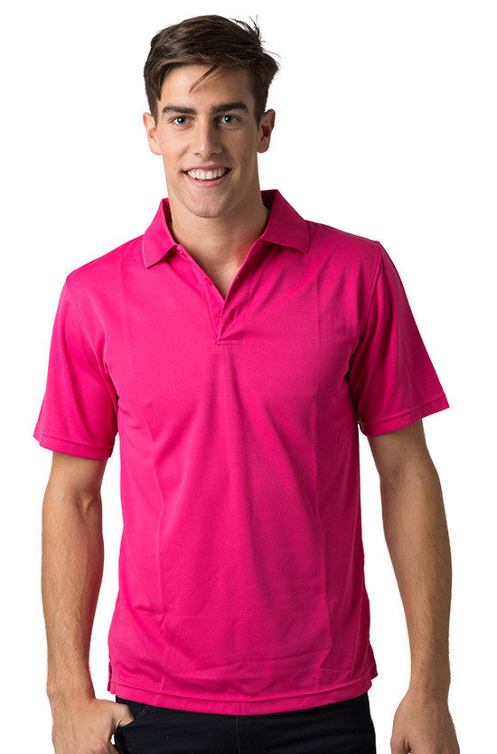 Be Seen-Be Seen Men's Plain Polo Shirt-Hot Pink / S-Uniform Wholesalers - 5